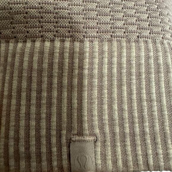 Lululemon Rest Less Pullover Sweatshirt Ribbed Seamless Thumbholes Purple Size 4 - Picture 8 of 11